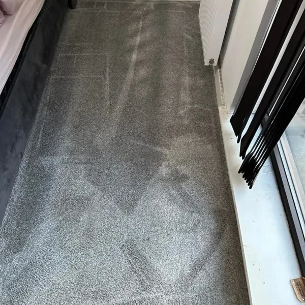 Carpet after being cleaned in London.